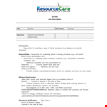 Dental Job Description Template - Responsible for Dental Procedures with Ability to Handle Patients example document template