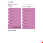 Newborn Baby Clothes Checklist: Essential Items for Your New Arrival example document template