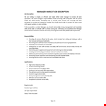 Barber Shop Manager Job Description example document template