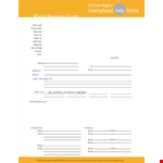 Printable Blank Job Resume Template example document template