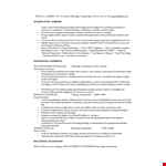 Finance Operations Analyst Resume example document template
