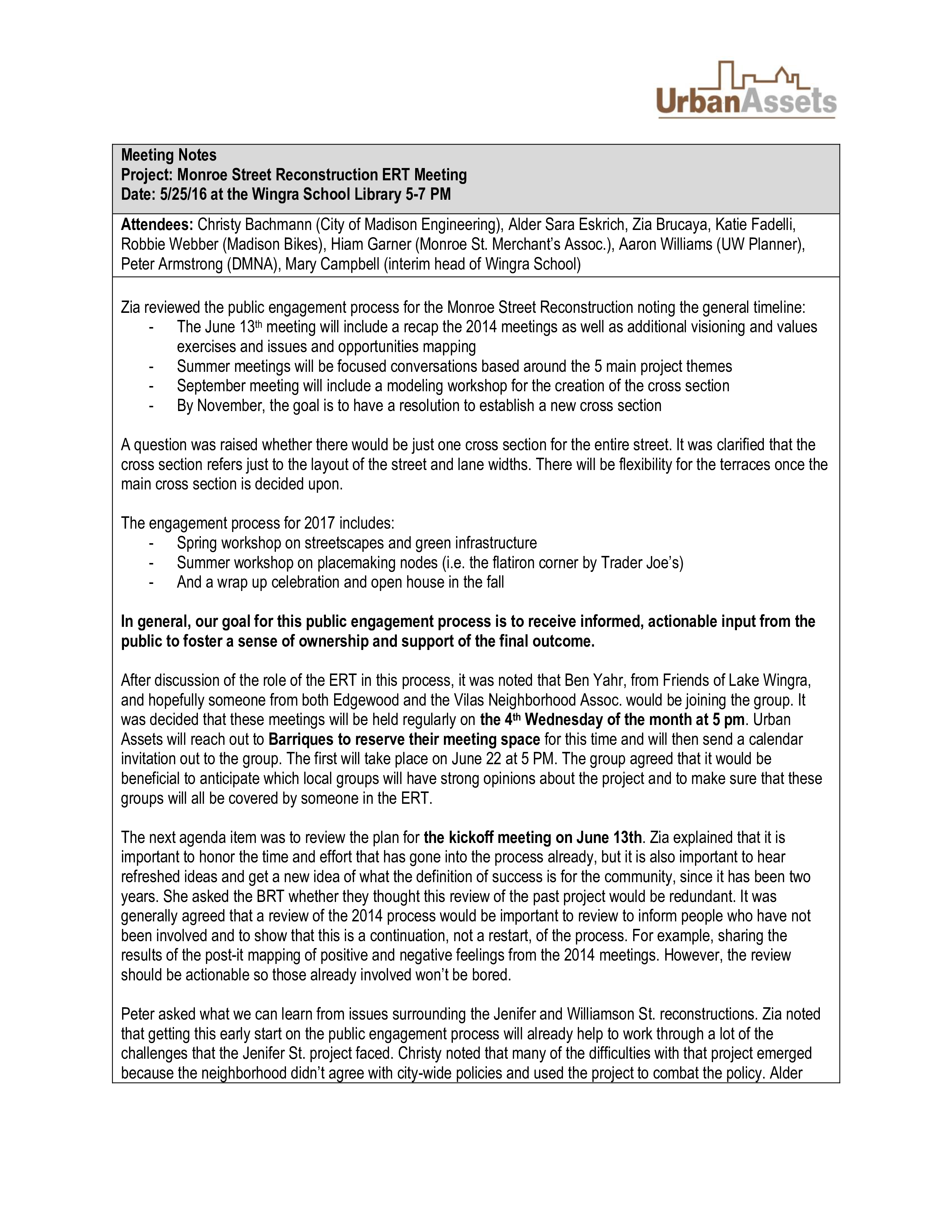 Project meeting notes template