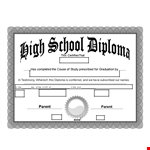 Get Your Completed Study Diploma Template - Certificates that Impress example document template