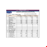 Operating Expense Schedule Template example document template