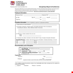 Conference Disciplinary Report for Employee example document template