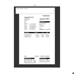 Invoice Template for Excel example document template