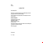 Claim Letter Details for Shipment | Efficient Claim Letter Process example document template