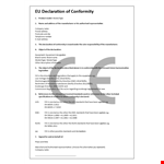 Get Your Certificate Of Conformance | Standards Compliant example document template
