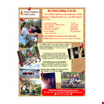 School Holiday To Do List Pdf example document template 