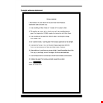 Create a Solid Witness Statement with Our Form example document template