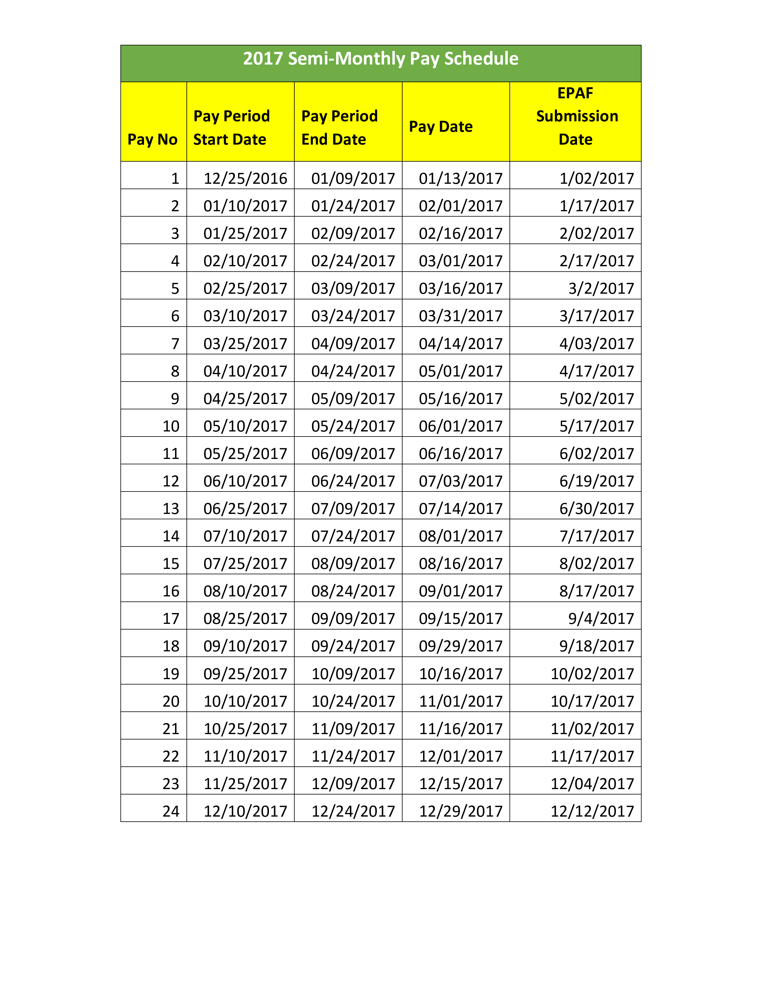 Semi Monthly Payroll Schedule Easily Manage Your Monthly and Semi