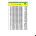 Semi Monthly Payroll Schedule - Easily Manage Your Monthly and Semi Monthly Payroll Periods example document template 