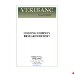 Company Research example document template