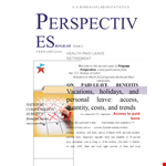 Paid Leave Benefits: A Program Perspective for Workers - Holidays, Percent example document template