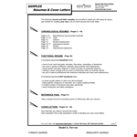 Get a Free Resume Example for Jobs, University, Experience & State example document template