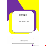 Business Cover Template example document template 