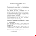 Vendor Agreement for Asset Acquisition: Closing Agreement with Purchaser example document template