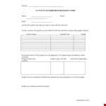 Teacher Letter Of Recommendation Request Form example document template