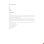 Farewell Email Template - Subject line that always works! example document template