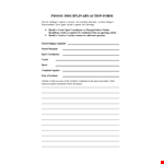 Employee Write Up Form | Create a Professional Report with Ease example document template