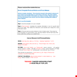 Event Press Release Template Word example document template