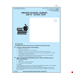 Private School Satisfaction Survey Template example document template