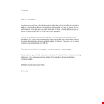 Professional Termination Letter Template - Efficiently End Employment Due to Behavior example document template