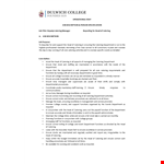 Deputy Manager Catering Job Description example document template