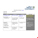 Effective Program for Children: Logic Model Template for Schools and Shoes example document template