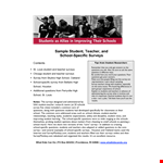 Student Survey Example example document template
