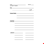 Professional Lab Report Template - Create Charts and Tables Easily example document template