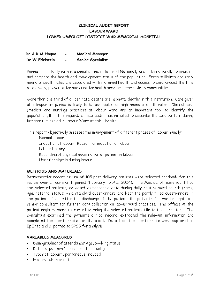 medical-audit-report