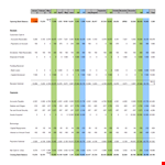 Excel Cash Flow Statement example document template