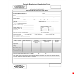 Customize Your Job Application with our Employment Application Template example document template