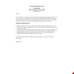 Formal Business Agreement Letter Template - Create a Strong House Business Agreement Content example document template 