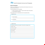 Event Photography Receipt - Buy Skills, Digital Versions | Graduation Special example document template