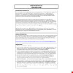 Download Our Free Project Status Report Template for Accurate Final Estimates example document template