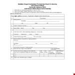 College Application Chapel - Scholarship Application Template | Madkins example document template