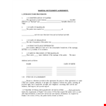 Child Support Agreement - Legal Party Agreement for Child Support example document template