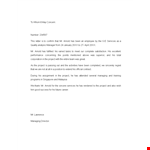 Get Your Proof of Employment Letter Today - Arnold Services example document template
