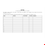 Create a Powerful Petition in Victoria | Replace Council with Legislative Petition Template example document template