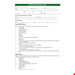 Medical Questionnaire Template example document template 