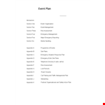 Event Planning Template - Simplify Your Event Management example document template