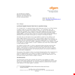 Electricity Letter of Claim Template example document template