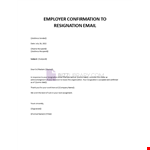 Resignation acknowledgement letter example document template