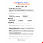 Higher Education example document template