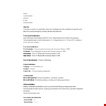 Fresher Marketing Executive Resume example document template