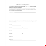 Contract Amendment Form example document template