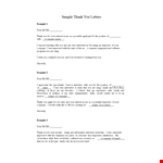 Thank You Letter Example for Formal Corporate Thank You Letter example document template