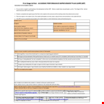 Improve Your Performance: Student Performance Improvement Plan Template example document template